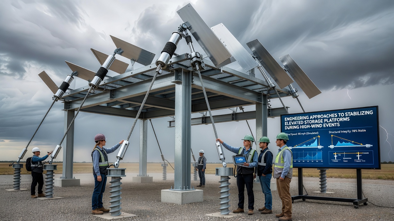 Engineering Approaches to Stabilizing Elevated Storage Platforms During High-Wind Events