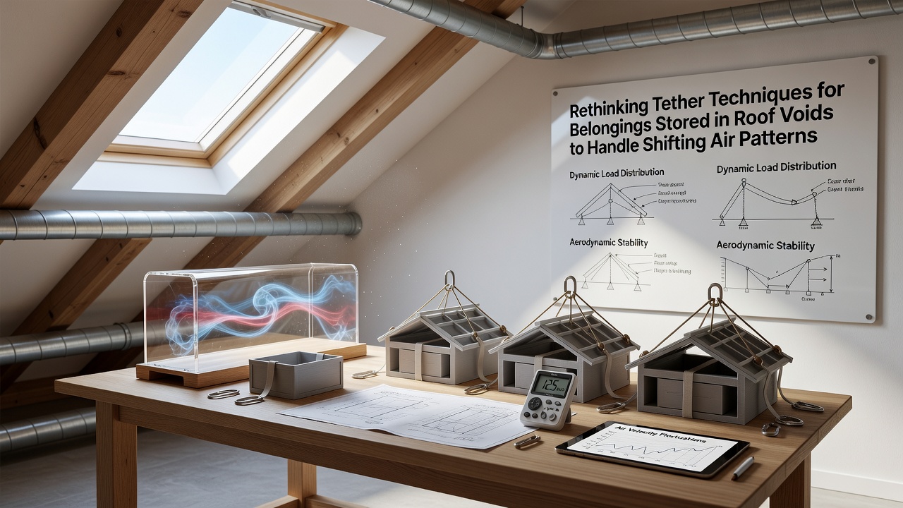 Rethinking Tether Techniques for Belongings Stored in Roof Voids to Handle Shifting Air Patterns